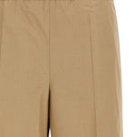 Pantaloni in popeline in beige Moncler - donna 