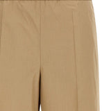Pantaloni in popeline in beige Moncler - donna 