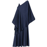 Abito drappeggiato calante in blu Maxmara weekend - donna 