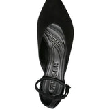 Décolleté con cinturino alla caviglia fang in nero Mugler - donna 