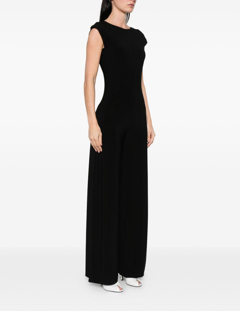 Tuta intera in nero Norma Kamali - donna 