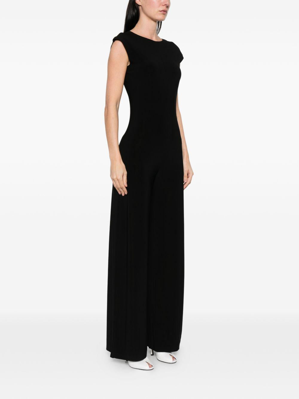 Tuta intera in nero Norma Kamali - donna 