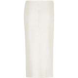 Gonna midi con arricciatura in pelle bianca Rabanne - donna 