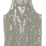Canotta con paillettes  in grigio Rick owens lilies - donna 