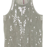 Canotta con paillettes  in grigio Rick owens lilies - donna 