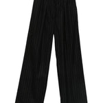 Pantaloni dritti gessati in nero Forte Forte - donna 