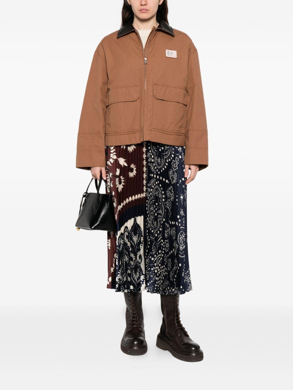 Giacca con colletto a contrasto freccia in marrone Maxmara weekend - donna 