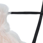 Collare in shearling con laccetti  in rosa Marni - donna<BR/> 