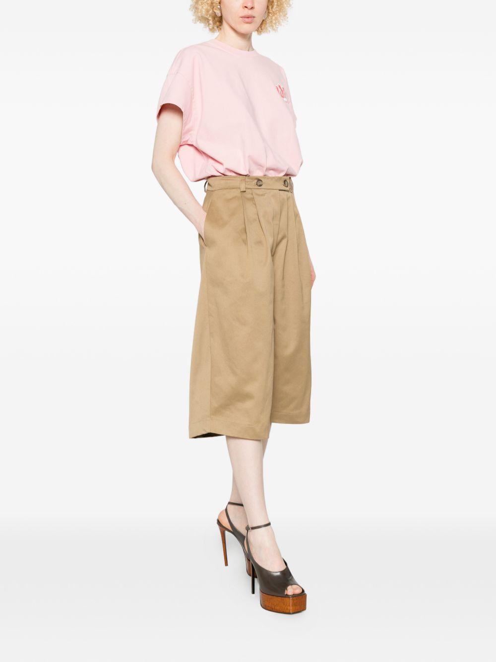 Body con stampa logo in rosa Willy chavarria - donna 