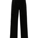 Jeans a gamba affusolata con cristalli in nero Golden goose - donna 