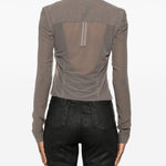 Giacca biker classica in talpa Rick Owens - donna 