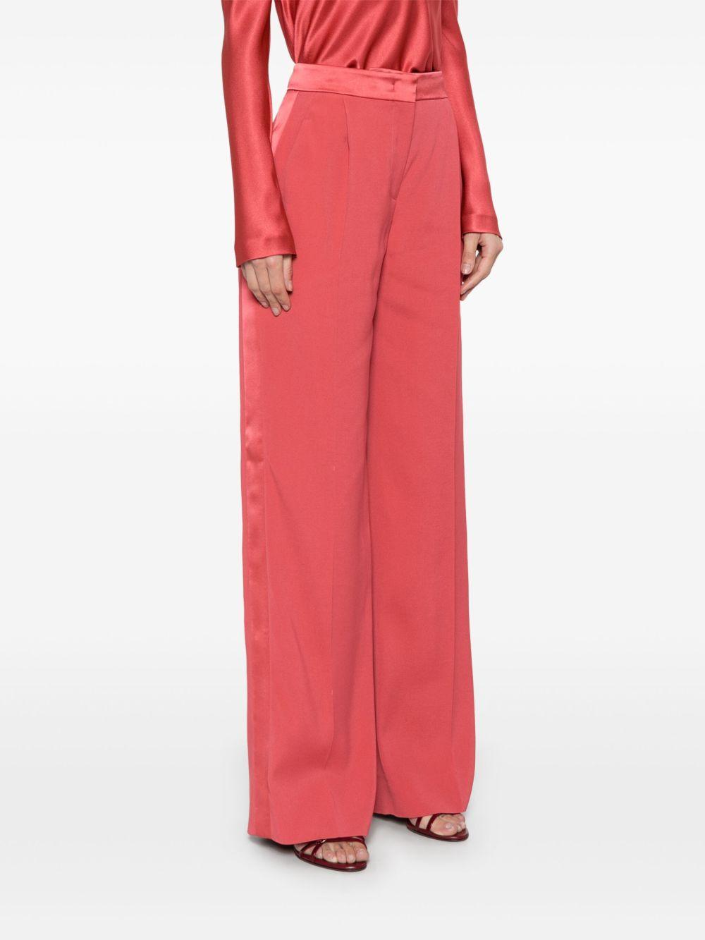 Pantaloni dritti in rosa papavero Alberta Ferretti - donna 