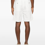 Shorts a pieghe con fibbia in bianco Briglia 1949 - uomo 