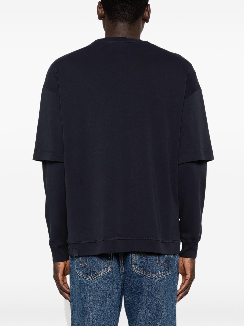 T-shirt a maniche lunghe in blu Darkpark - uomo 