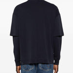 T-shirt a maniche lunghe in blu Darkpark - uomo 