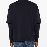 T-shirt a maniche lunghe in blu Darkpark - uomo 