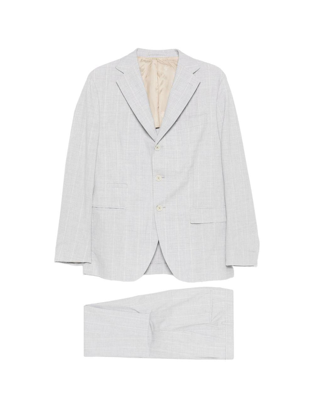 Completo monopetto in grigio Eleventy - uomo 