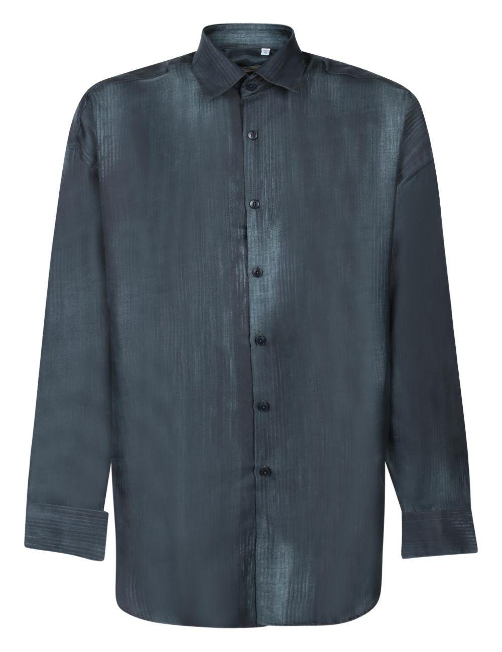 Camicia con bottoni in blu Costumein - uomo 