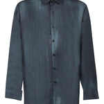 Camicia con bottoni in blu Costumein - uomo 