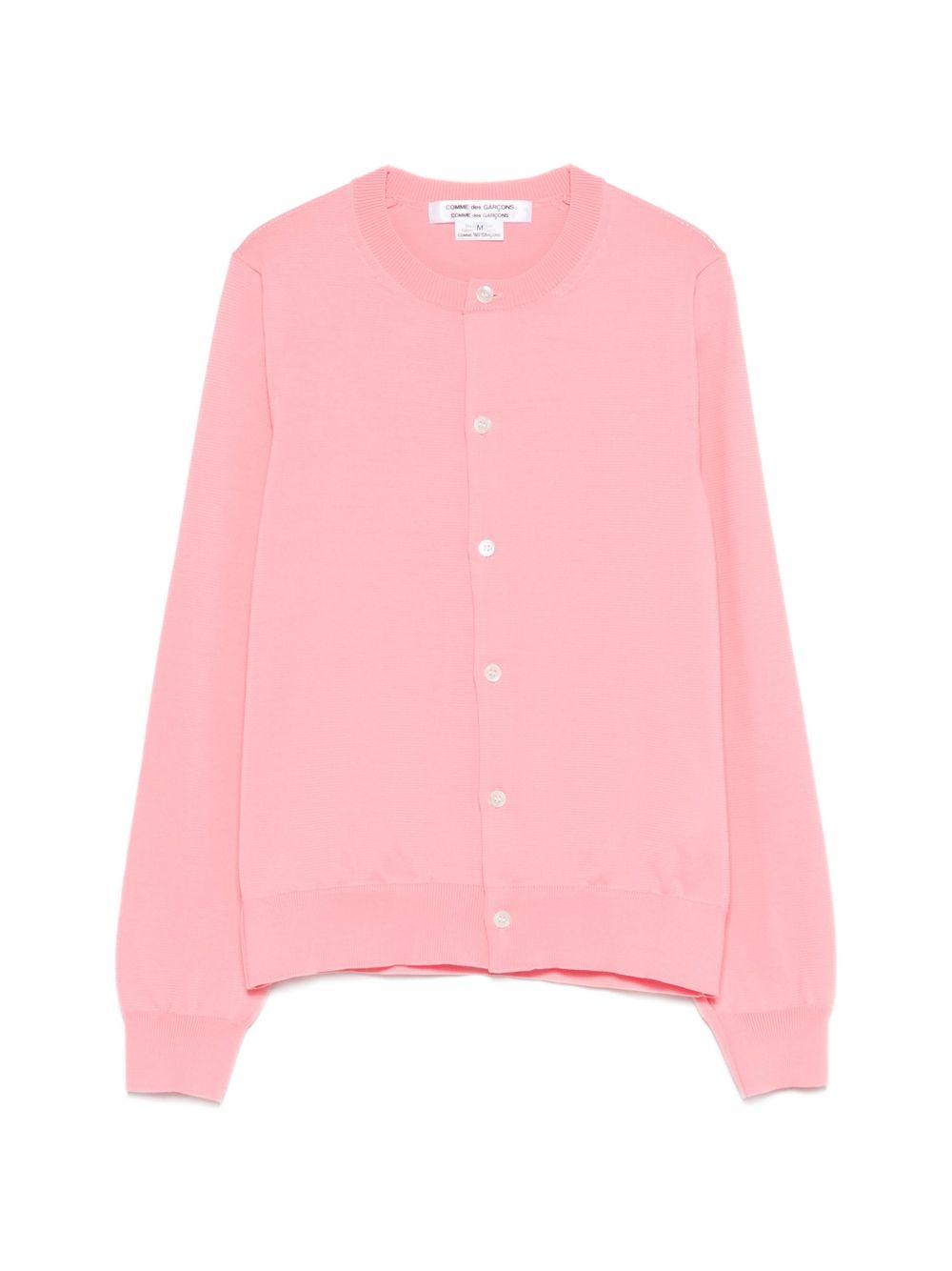 Cardigan con bottoni in rosa Comme Des Garçons - donna 