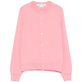 Cardigan con bottoni in rosa Comme Des Garçons - donna 