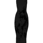 Abito con fantasia tie dye in nero Wolford - donna 