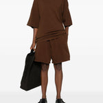 T-shirt a manica corta in marrone  Entire studios - unisex 