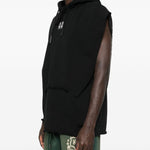 Felpa con cappuccio mini logo in nero 44 label group - uomo 
