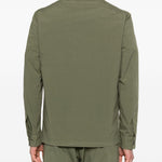 Camicia a maniche lunghe con tasca in verde Barena Venezia - uomo 