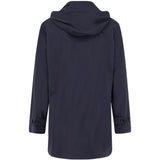 Cappotto impermeabile con cappuccio rimovibile in blu Aspesi - uomo 