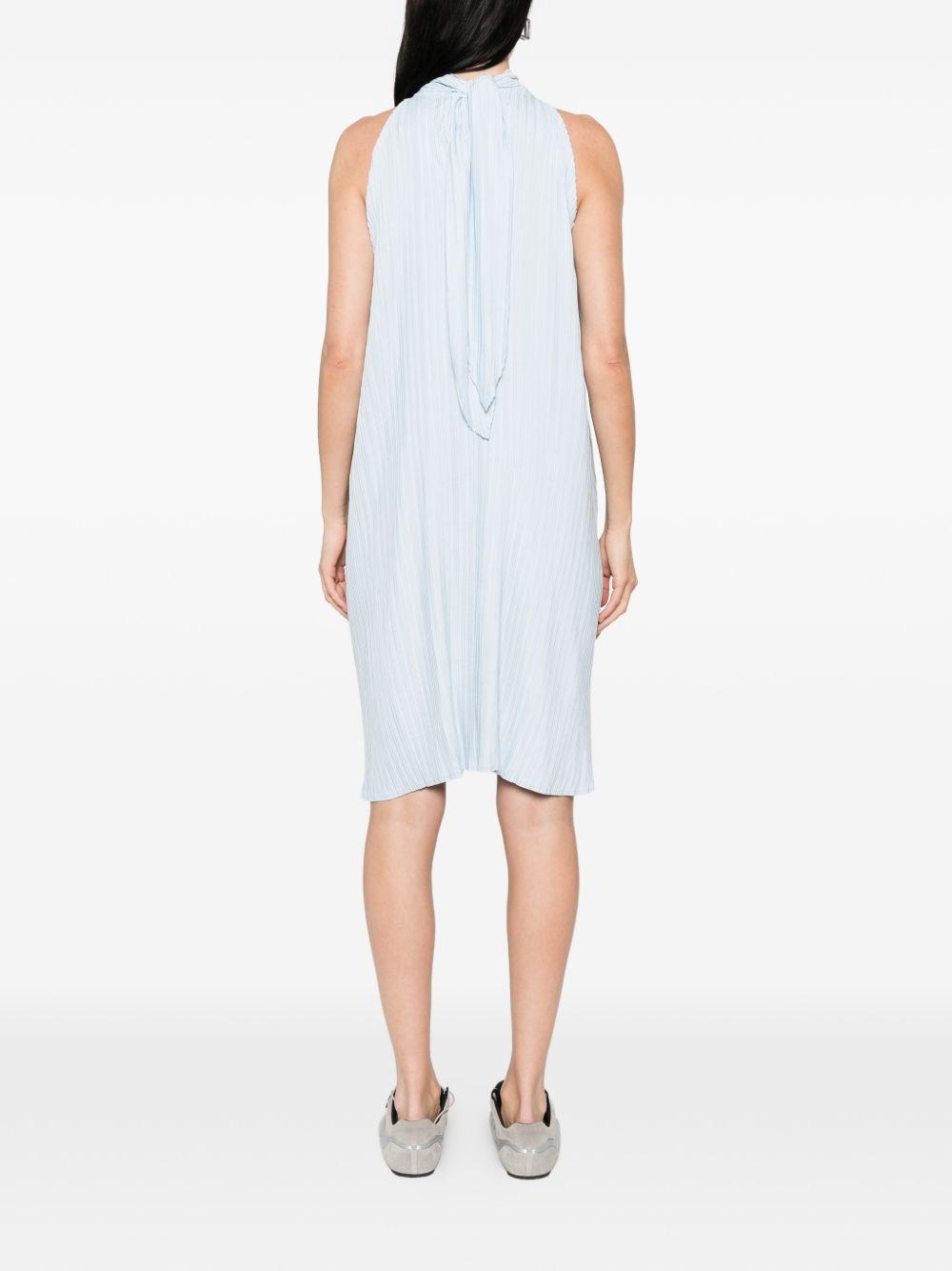 Abito midi a pieghe in azzurro GONGDID DESIGN - donna 