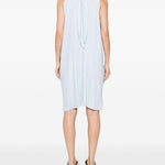 Abito midi a pieghe in azzurro GONGDID DESIGN - donna 