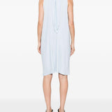 Abito midi a pieghe in azzurro GONGDID DESIGN - donna 