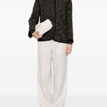 Giacca in tweed con colletto in marrone Blazé milano - donna 