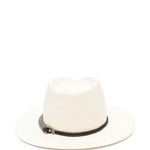 Cappello fedora con decorazioni in bianco Brunello cucinelli - donna 
