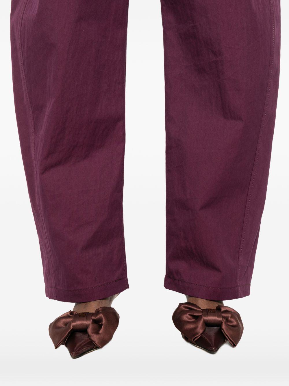 Pantaloni con cintura in bordeaux Magda butrym - donna 