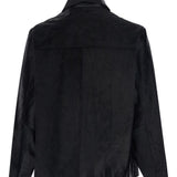 Giacca in pelle con bottoni in nero Sunflower - uomo 