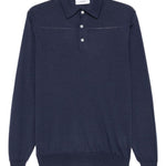 Polo a maniche lunghe in blu Lardini - uomo 