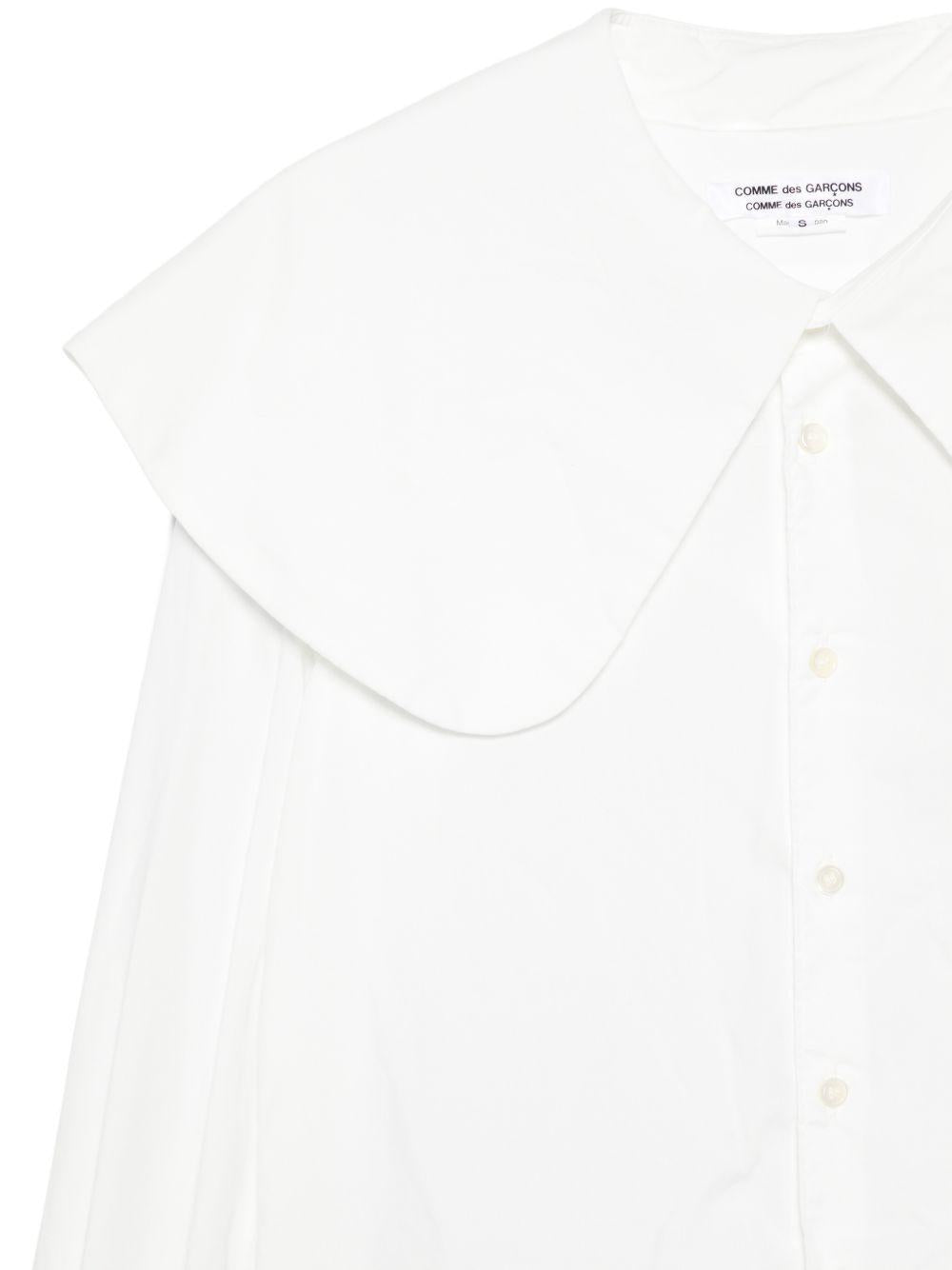 Camicia con colletto oversize in bianco Comme des garcons comme des garcons  - donna 