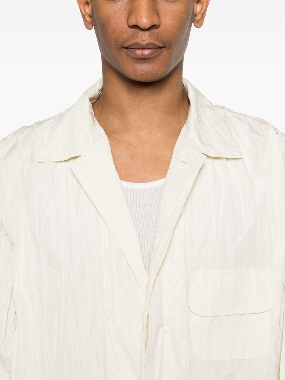Giacca con effetto stropicciato in bianco GONGDID DESIGN - uomo 