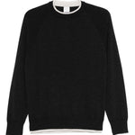 Maglione con finitura a contrasto in grigio scuro Eleventy - uomo 