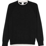 Maglione con finitura a contrasto in grigio scuro Eleventy - uomo 