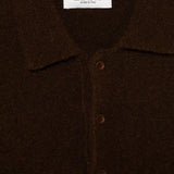 Polo in maglia in marrone Laneus - uomo 