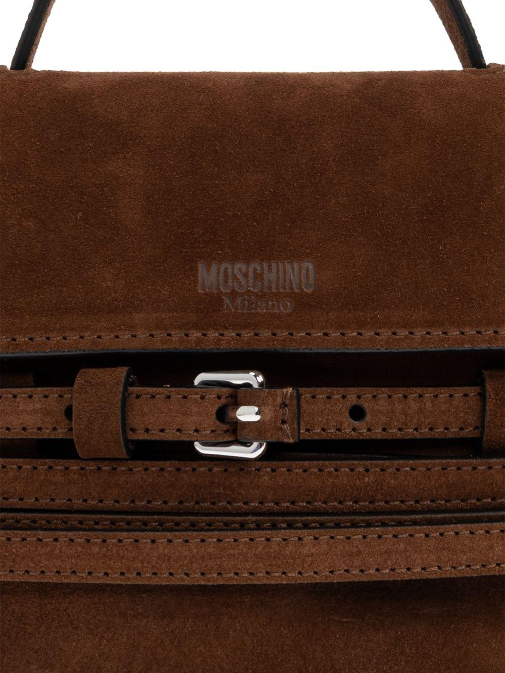 Borsa a mano piccola Tie Me in marrone Moschino - donna 