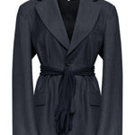 Blazer a maniche lunghe in grigio scuro MM6 Maison Margiela - donna 