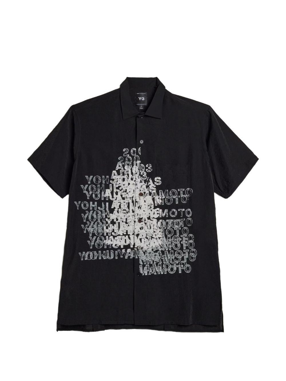 Camicia con grafica in nero Y-3 - uomo 