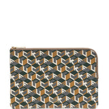 Borsa con stampa grafica all-over in marrone 