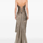 Abito con drapeggi jolie in argento Maria lucia hohan - donna 