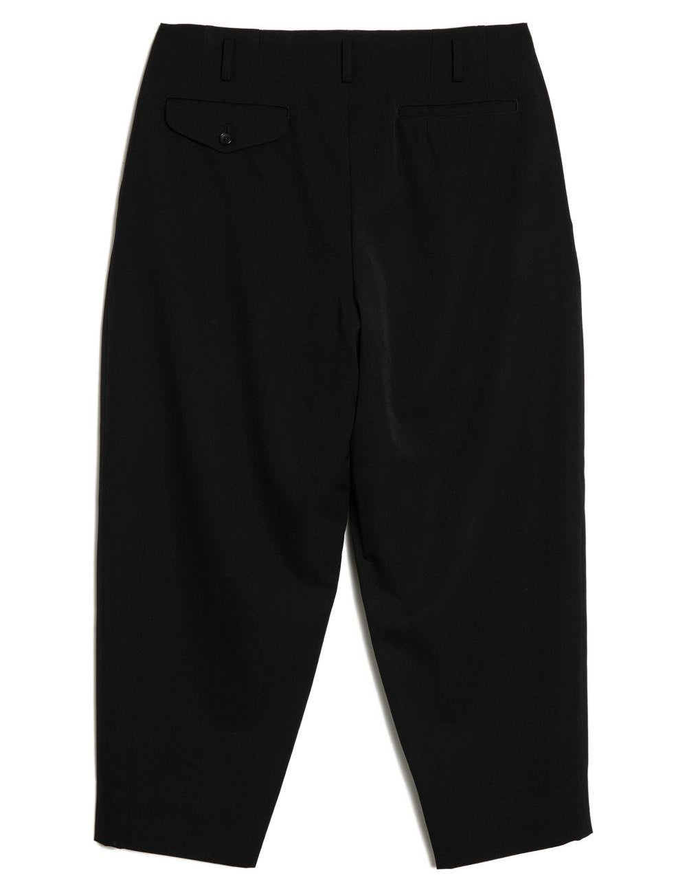 Pantaloni con pieghe in lana in nero Comme des garcons homme plus - uomo 