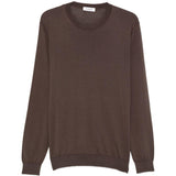 Maglione a girocollo in marrone Kangra - uomo 